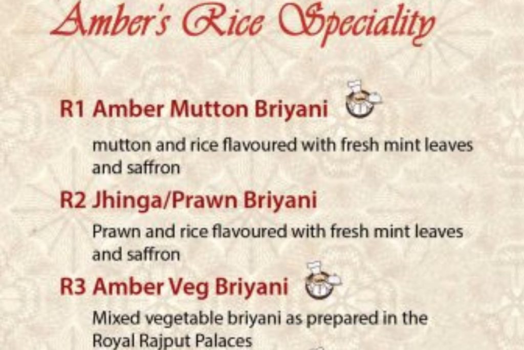 Amber Tandoor Restaurant Briyani
